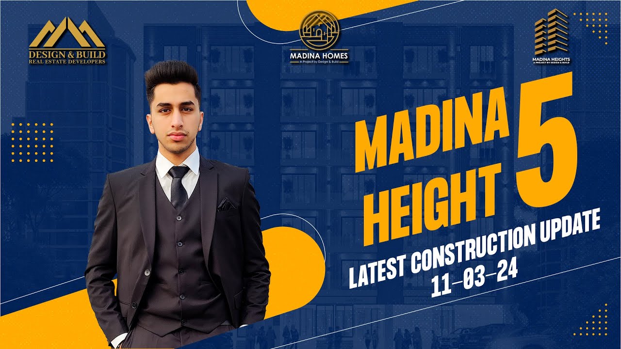 Madina Height 5 Latest Update | Apartments & Shops Available On Easy Installments | Design & Build
