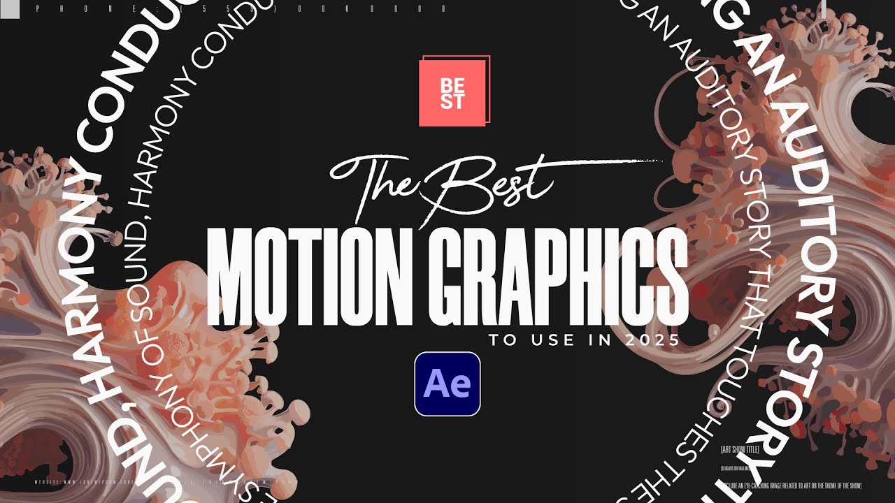 10 трендовых анимационных эффектов After Effects, которые стоит использовать в 2025 году