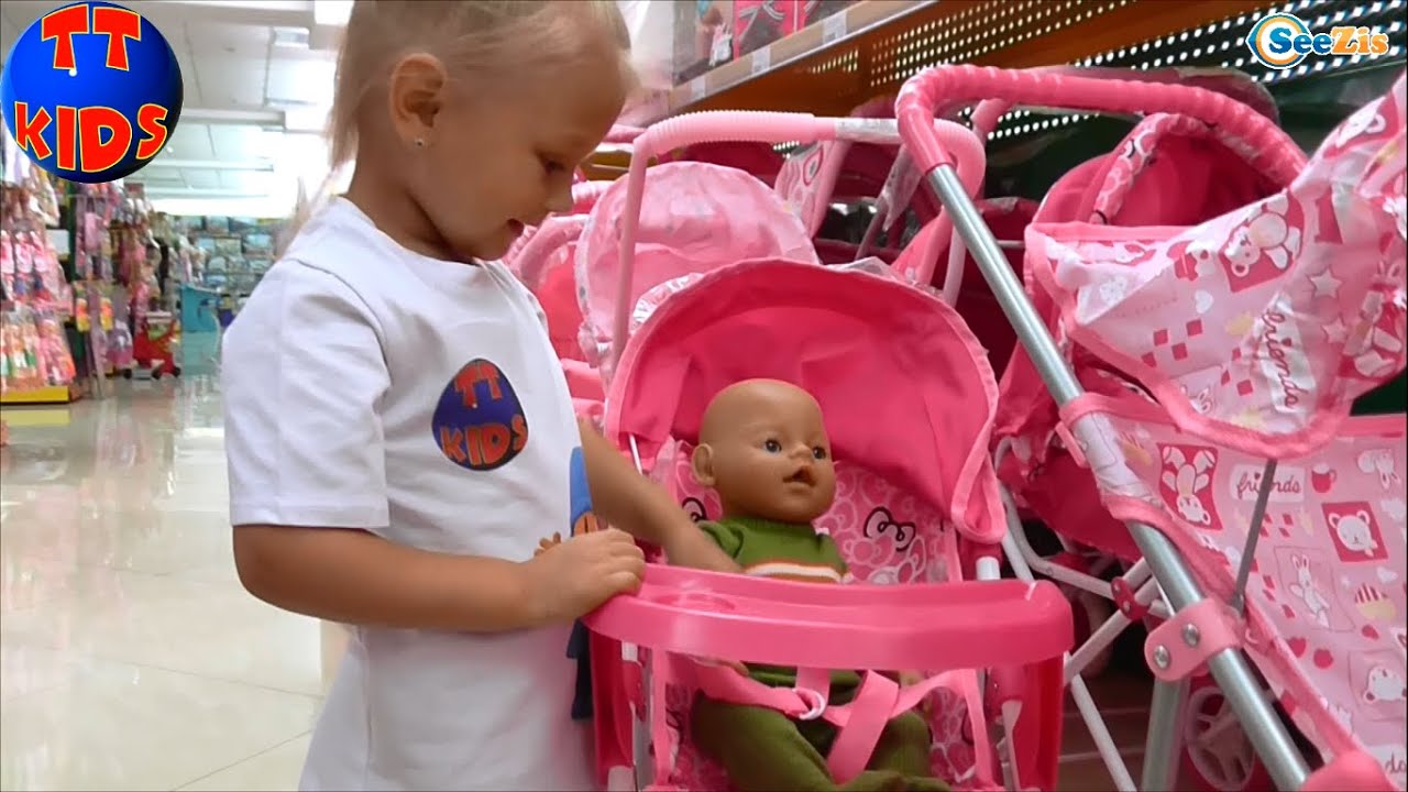 ✔ Baby Born VLOG. We are buying a perambulator for a Doll. Покупаем коляску для Куклы. Серия 8 ✔