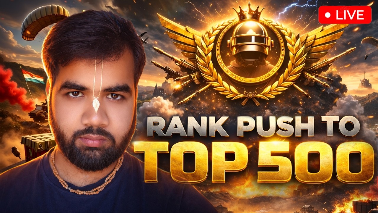 RANK PUSH TO TOP 500 | SERIOUS RANK PUSH TO LEGEND | BGMI LIVE 🔴