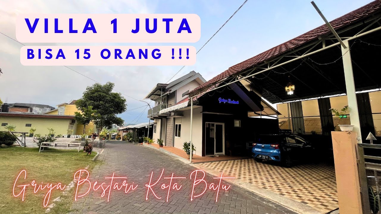 Villa 1 juta buat 15 Orang di Kota Batu !!! GRIYA BESTARI Kota Batu