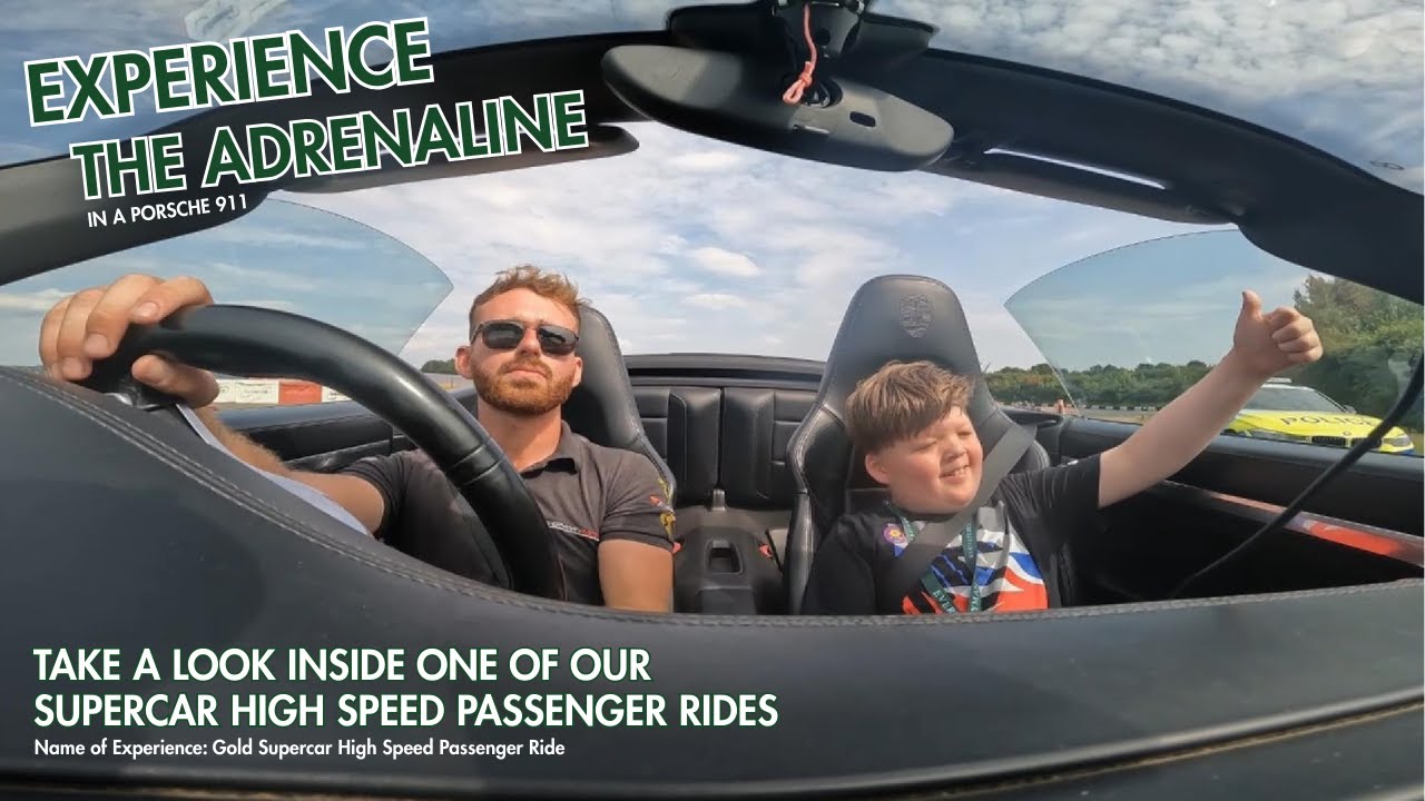 Supercar Passenger Rides: Why choose the Porsche 911 with Everyman Driving Experiences? (Age 5+)