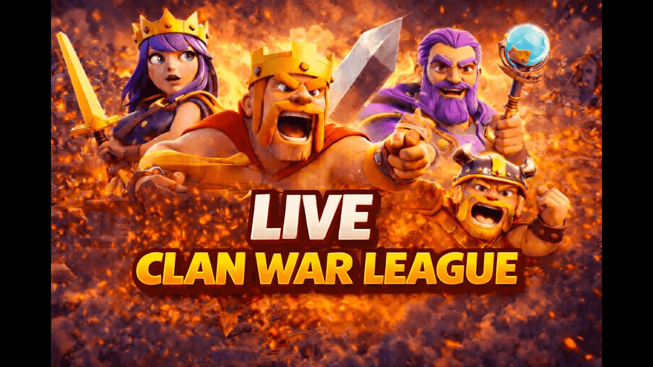 🔴 LIVE CWL DAY 5 - CLASH OF CLANS
