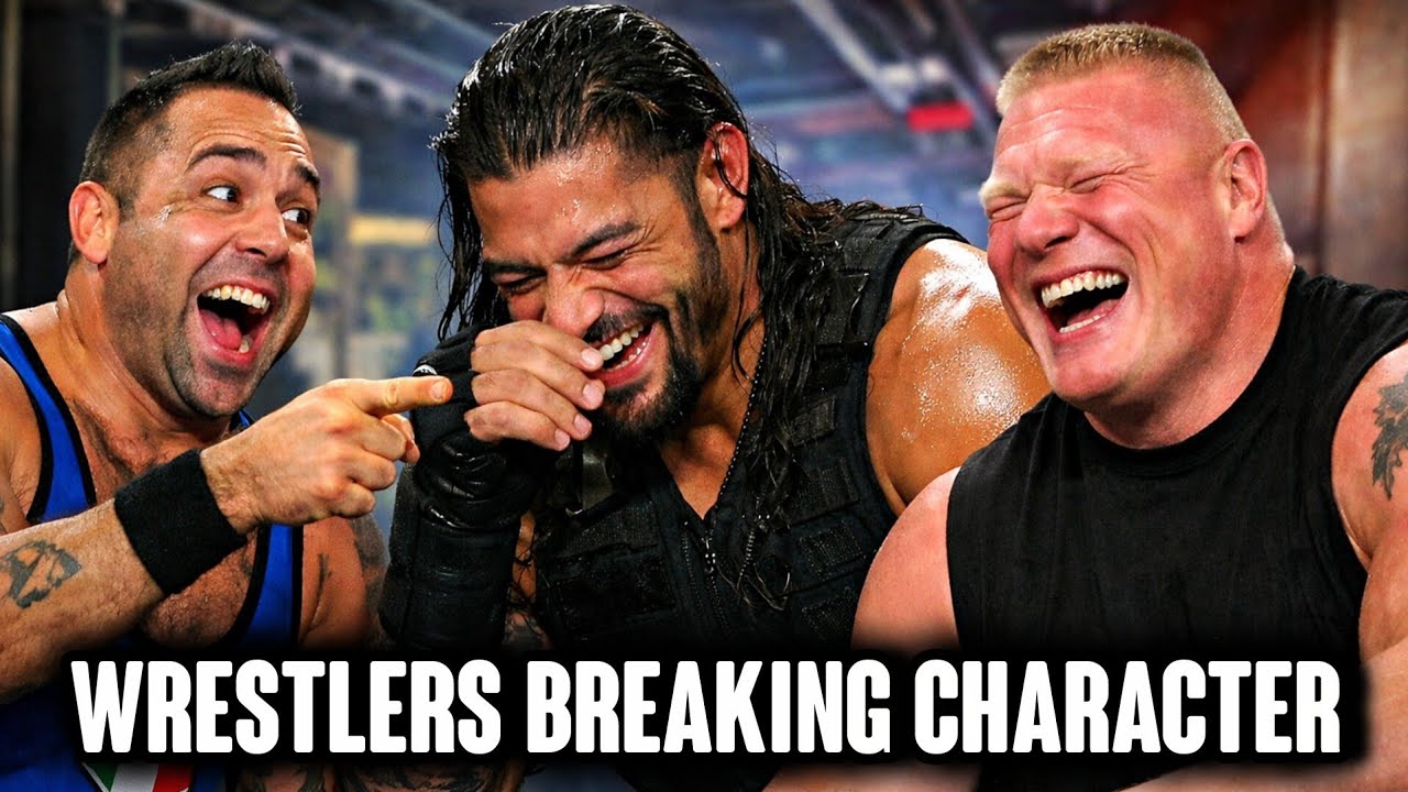40 Minutes Of WWE Wrestlers Breaking Character Hilariously