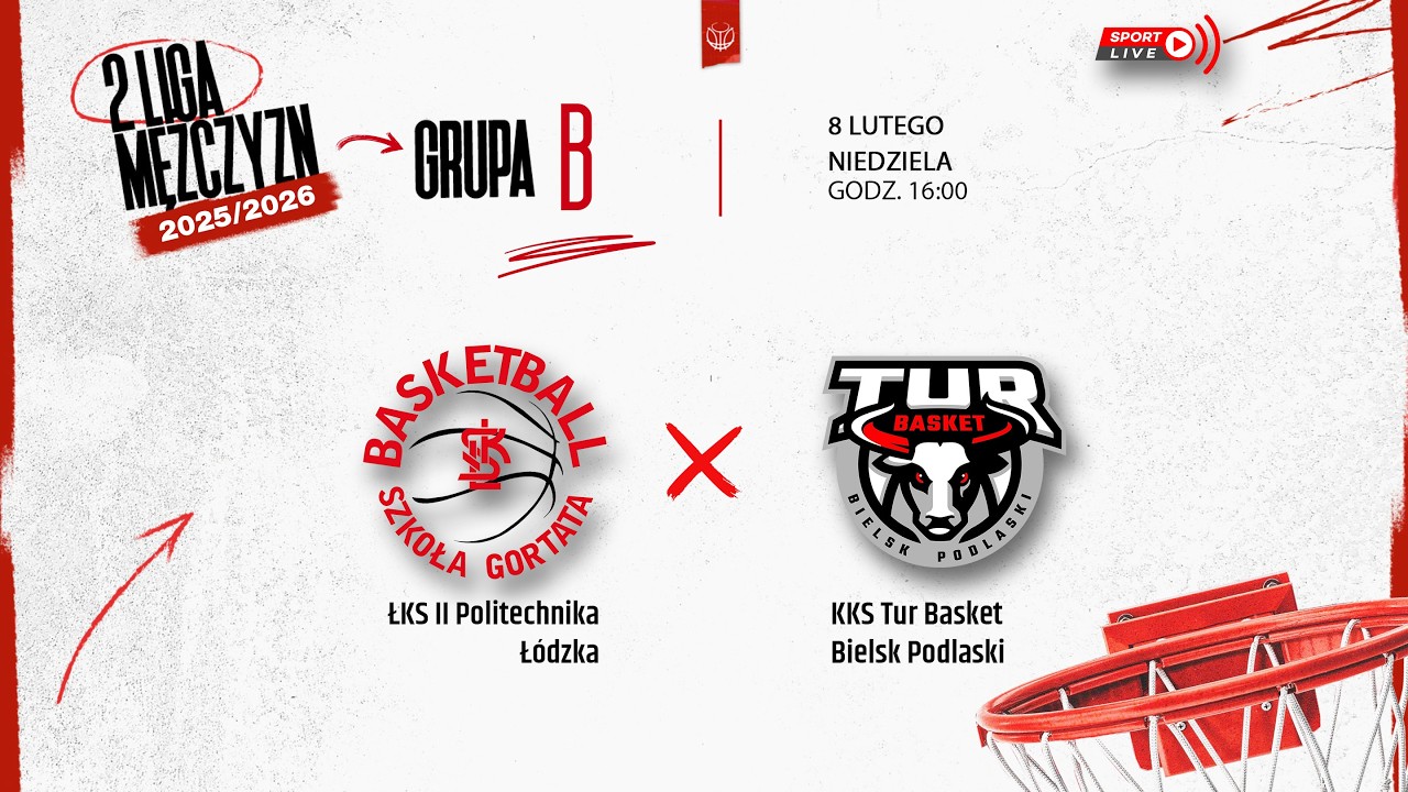 ŁKS II Politechnika Łódzka - KKS Tur Basket Bielsk Podlaski (2 LM)