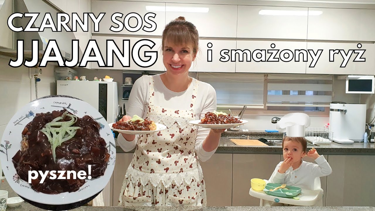 Pyszny koreański sos JJAJANG i SMAŻONY RYŻ - jjajangbap, bokkeumbap - prosty koreański obiad