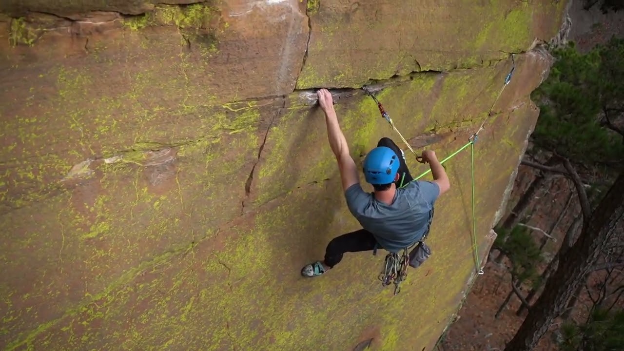 Arkansas Trad Climbing - SuperNatural 5.12a