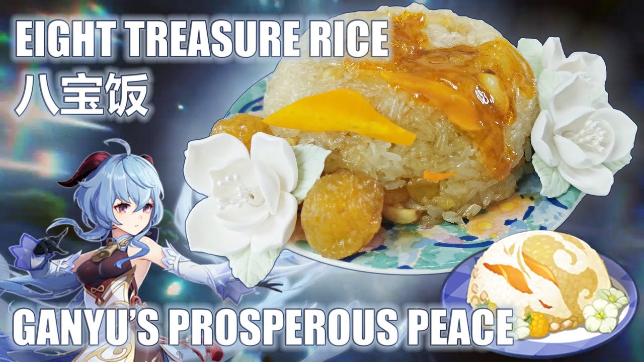 Ganyu's Prosperous Peace (Eight Treasure Rice 八宝饭) & Number 8 Conspiracy Theory | Genshin Impact