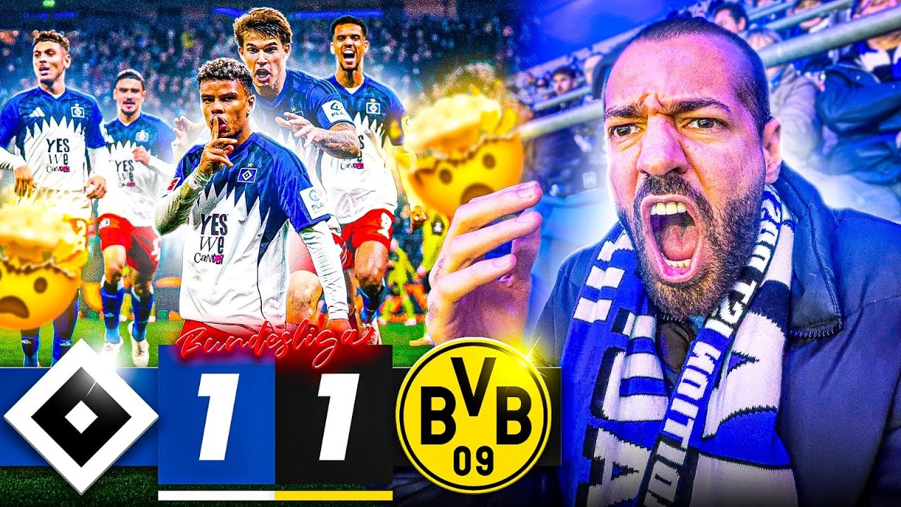 JAAA LAST MINUTE!!! 😍🔥 HSV SCHOCKT DORTMUND Stadionvlog 🏟️ Wakez