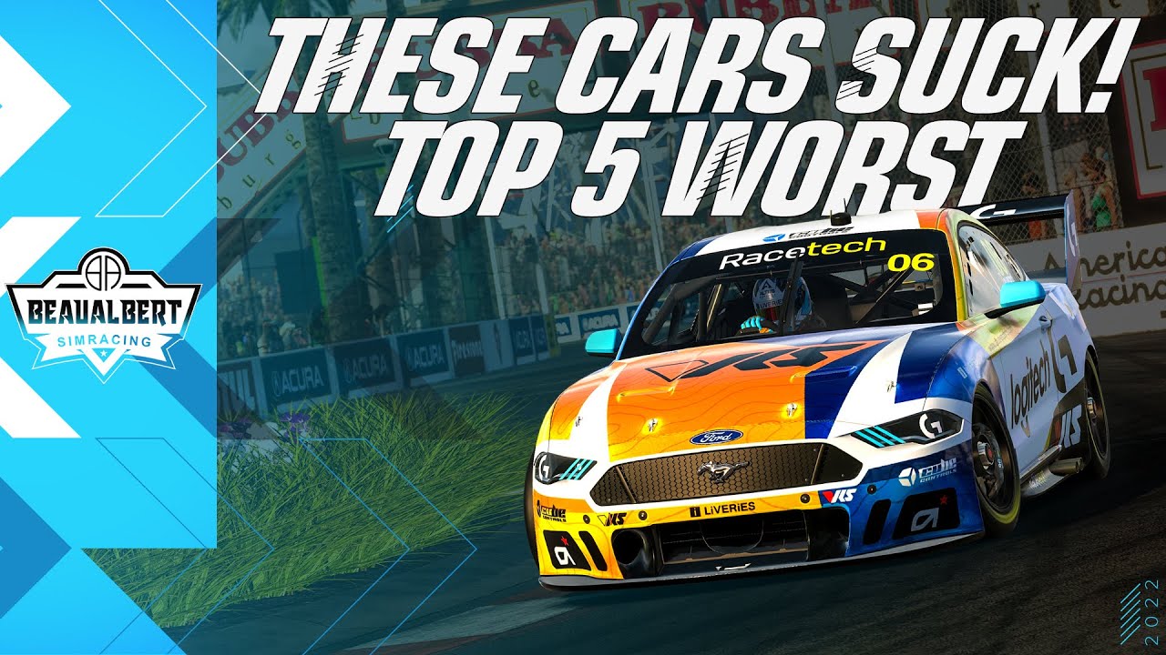 The Five WORST CARS in iRacing in 2022!