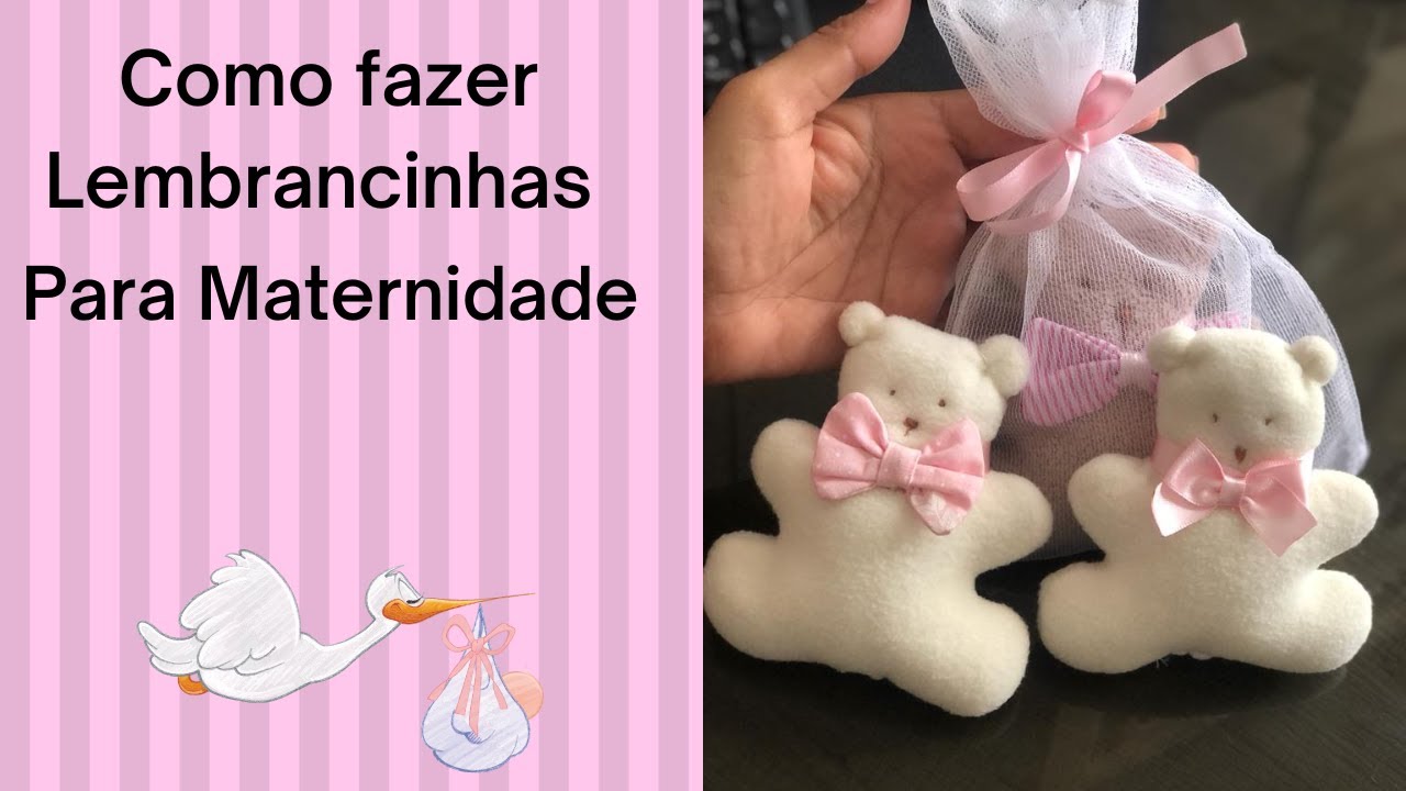 URSINHO PARA LEMBRANCINHAS DE  MATERNIDADE FÁCIL DE FAZER