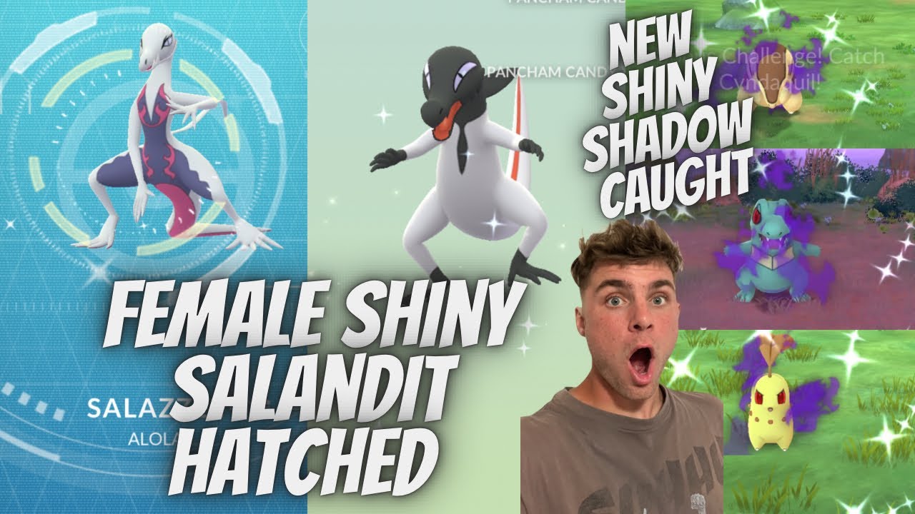 ✨RARE FEMALE Shiny Salandit HATCHED! NEW Shiny Shadow Totodile CAUGHT And More in Pokemon Go!✨