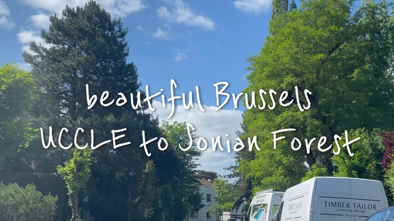 Beautiful Brussels UCCLE to Sonian Forest | 4K Belgium 🇧🇪