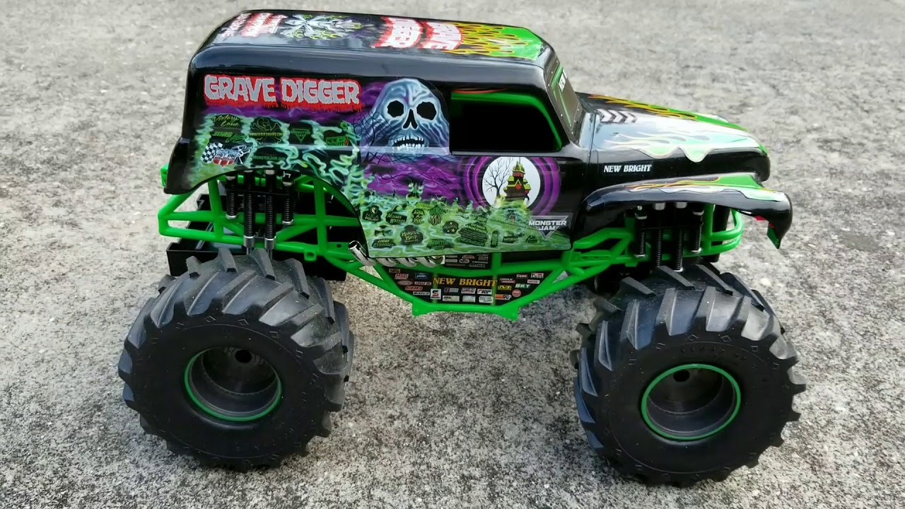 New Bright Monster Jam Remote Control Grave Digger Review