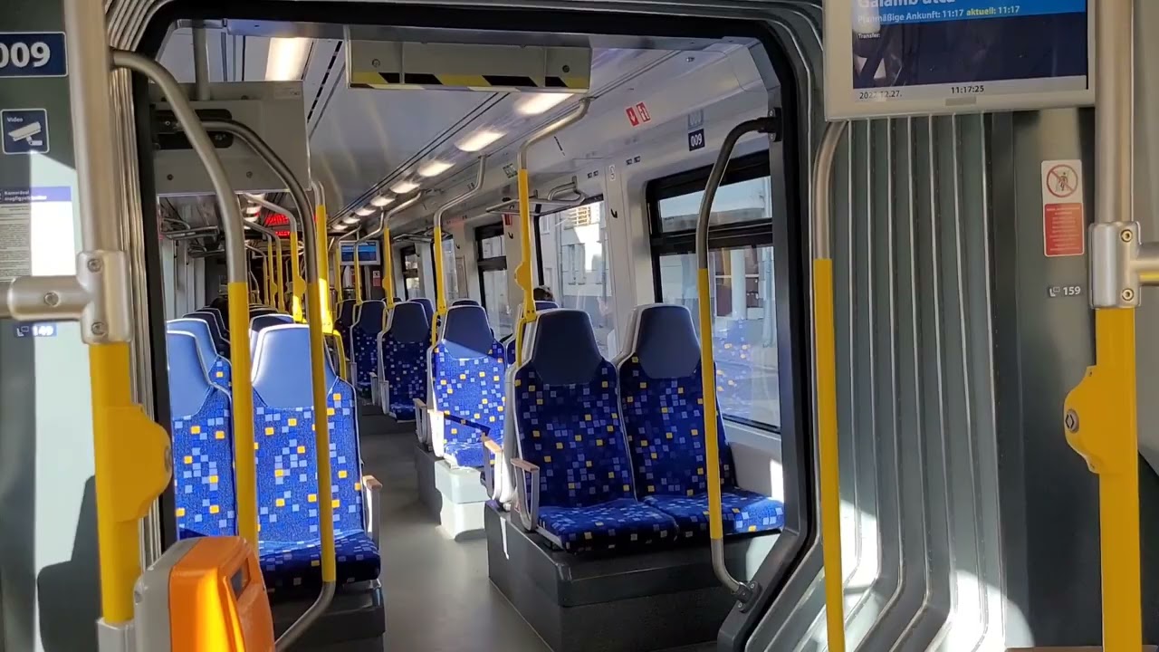 H-START: inside Stadler Citylink tram-train (hybrid diesel-electric) nr. 406 009, route 1
