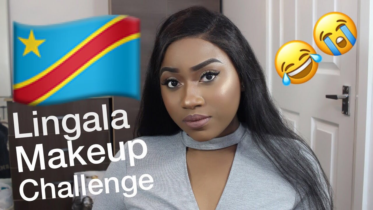 LINGALA FACILE MAKEUP TUTORIAL CHALLENGE PONA BA MAMA| BILOBELA MWANZA FT. AFSISTER WIG
