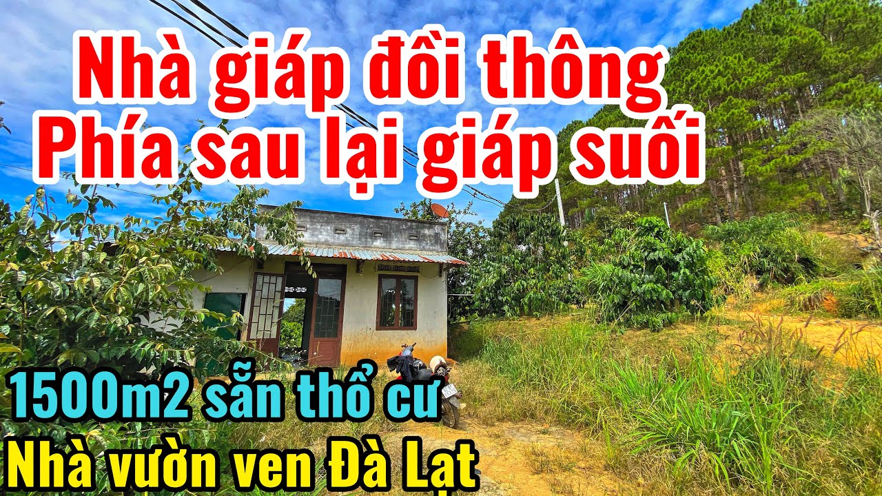 Chỉ 1,5 tỷ đồng, căn nhà ngoại ô Đà Lạt , giáp đồi thông, giáp suối nhỏ- sẵn thổ cư !