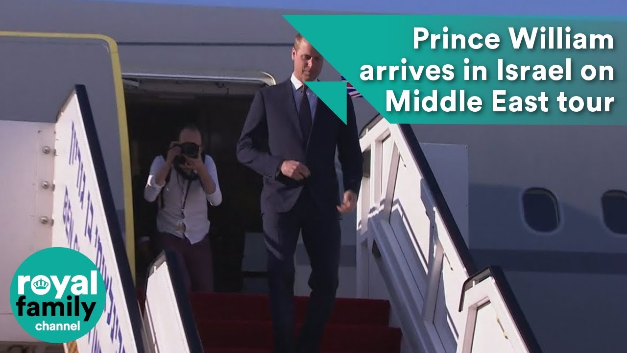 Prince William arrives in Israel aboard RAF jet