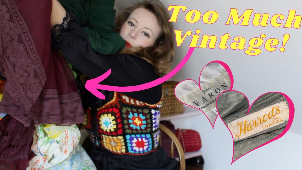 Epic Vintage Maxi Dress Haul!! 1950s, 60s & 70s designer extra dresses.