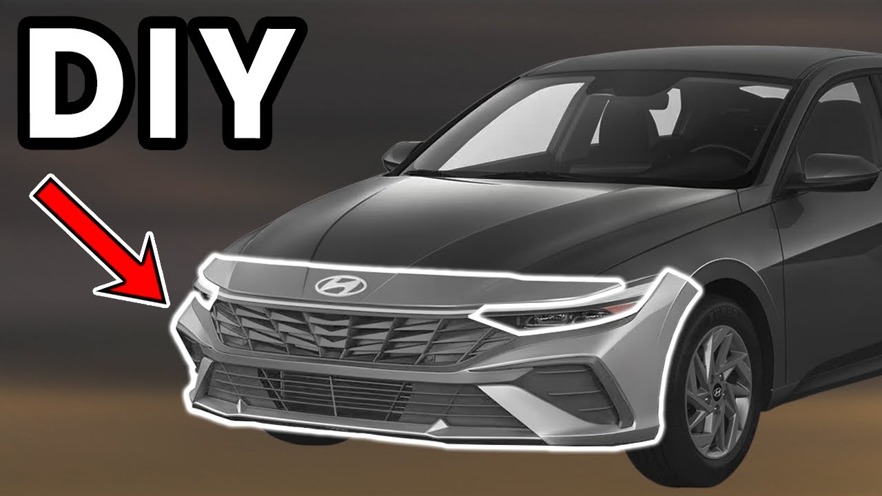Снятие переднего бампера Hyundai Elantra 2024-2026 своими руками | Как снять передний бампер Hyun...