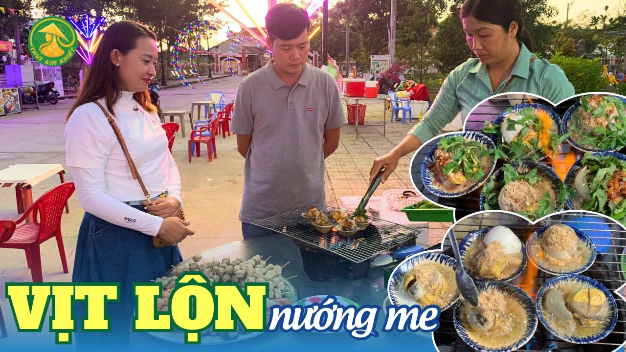 SP Khương Dừa và Thùy Kim Khiết lần đầu ăn hột vịt lộn nướng me lạ miệng siêu ngon