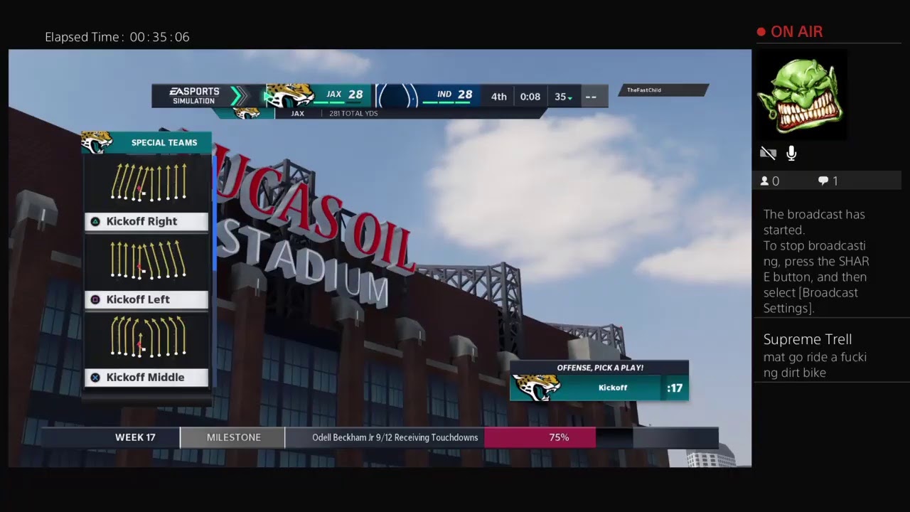 Madden20 franchise game