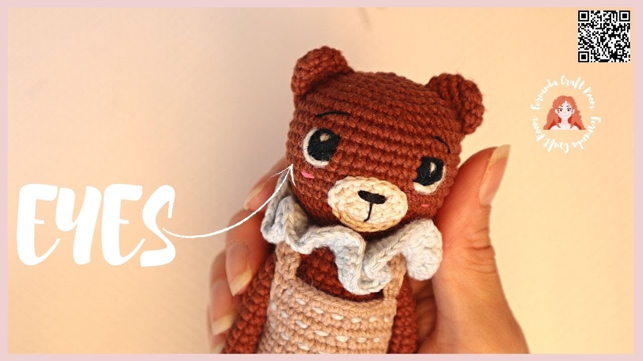 # 107 [ENG SUB]  HOW TO EMBRODER EYES FOR AMIGURUMI USING WOOL