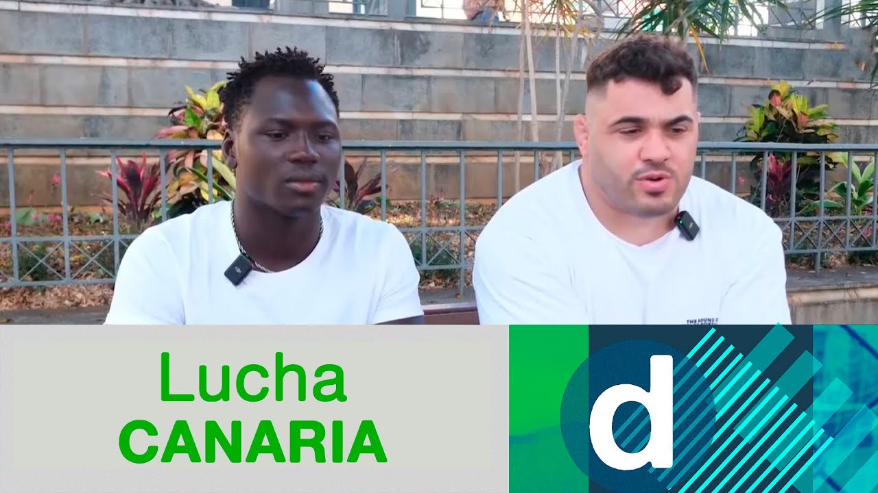 Lucha Canaria: la estrecha relación de Eusebio Ledesma y Lamine Dieng dentro y fuera del Chimbesque.