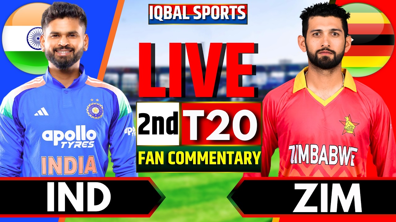 🔴India vs Zimbabwe, 2nd T20 Fan Commentary | Live Cricket Match Today | IND vs ZIM | Iqbal Sports