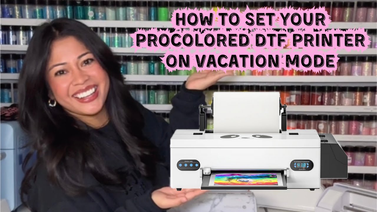 How To Set Your Procolored DTF Printer On Vacation Mode