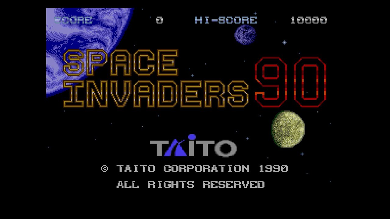 Space Invaders 90 (スペースインベーダー９０). [Mega Drive - Taito]. (1990). 1CC. No Miss. All. 60Fps.