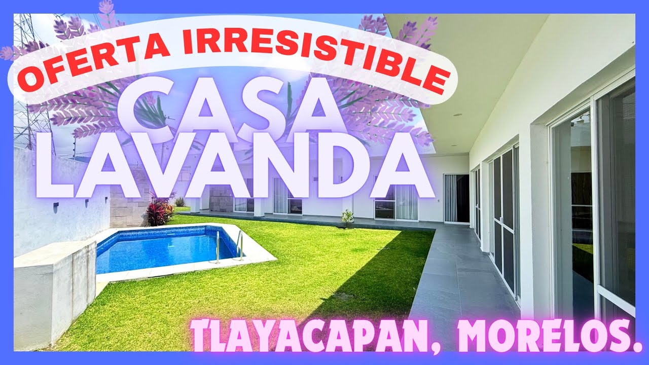 EN VENTA CASA LAVANDA 🪻‼️A UN SÚPER PRECIO 🤩 TLAYACAPAN, MORELOS 📍