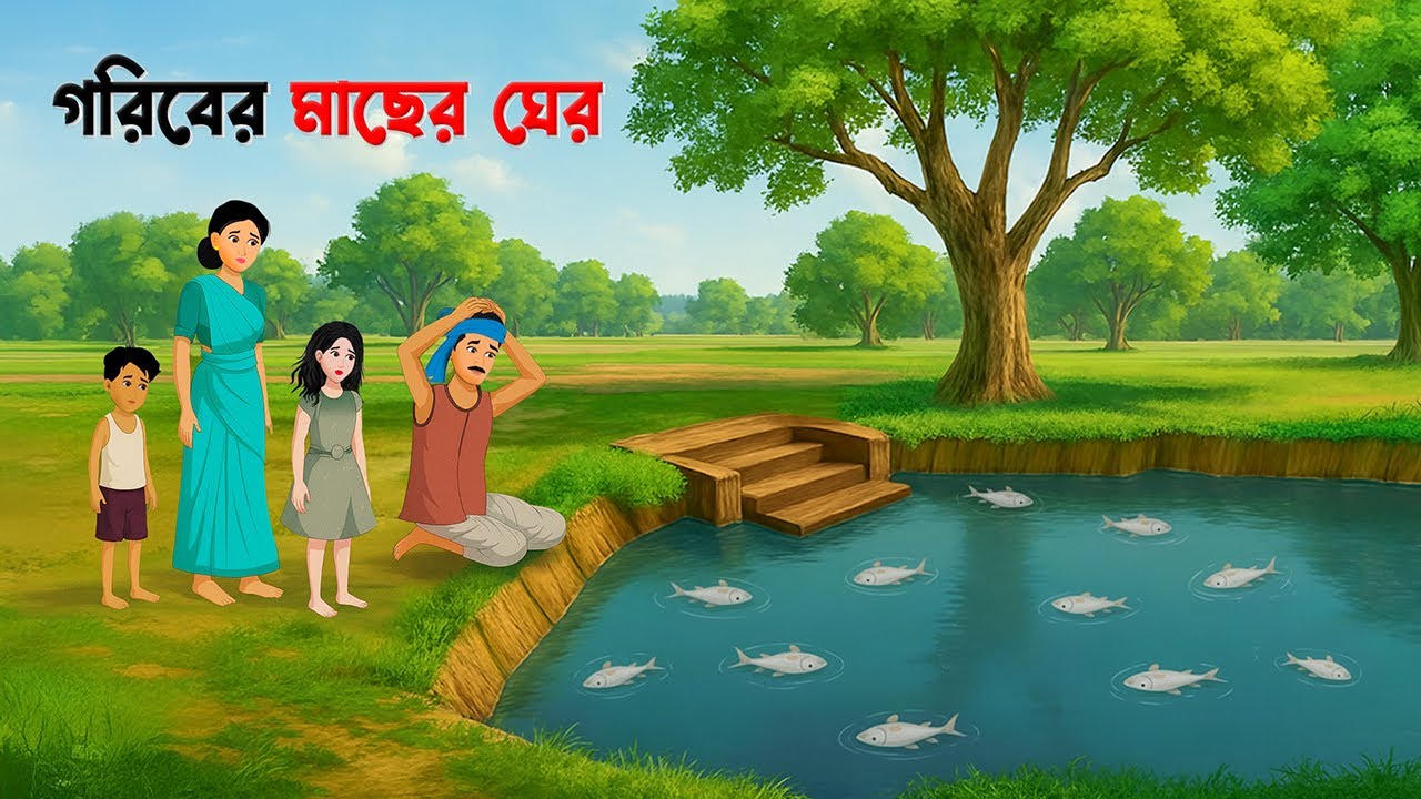 গরিবের মাছের ঘের | Gariber Masher Gher | Bangla Natok | Bengali Moral Story Cartoon | Golpo Konna