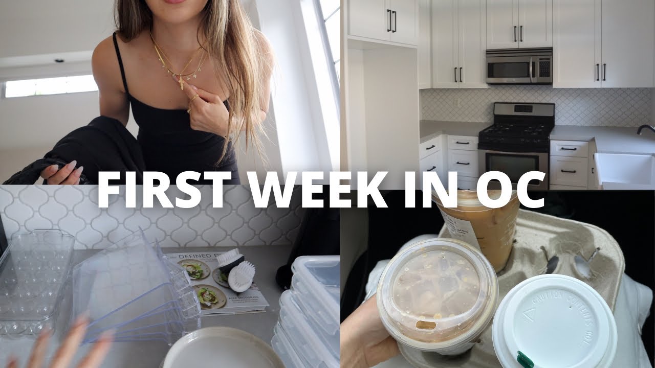 FIRST WEEK IN OC: new house tour, getting my life together, organizing, & my family is here!!!