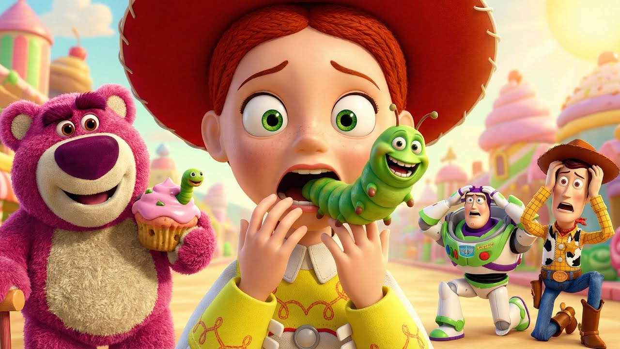 ⭐ TOY STORY: Buzz Lightyear and Woody Rescues Jessie After A Giant Worm Turns Her Into A Monster 👺👾