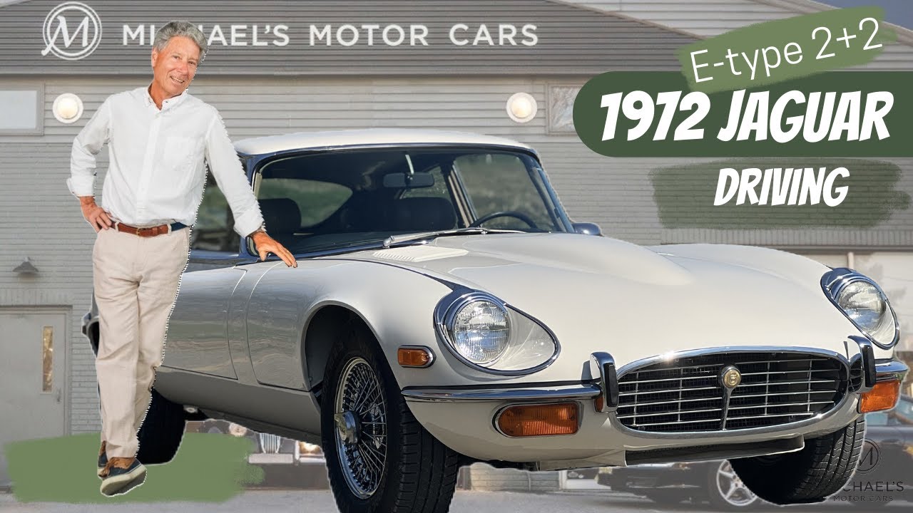 1972 Jaguar E-Type 2+2 V12- driving