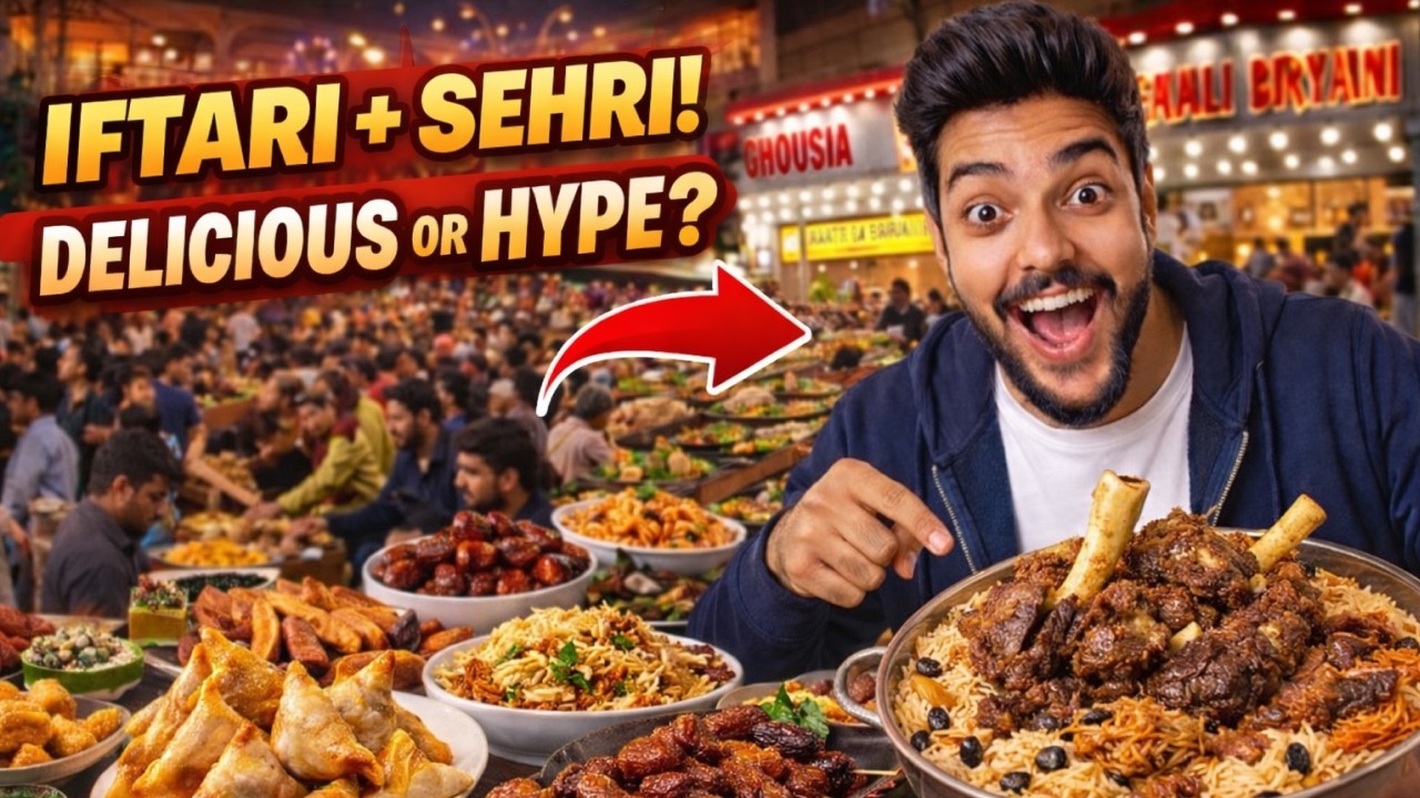 Ultimate IFTAR to SEHRI Food Tour Karachi 😱 | Saddar Street Food + Ghousia Nalli Biryani vs Qadri