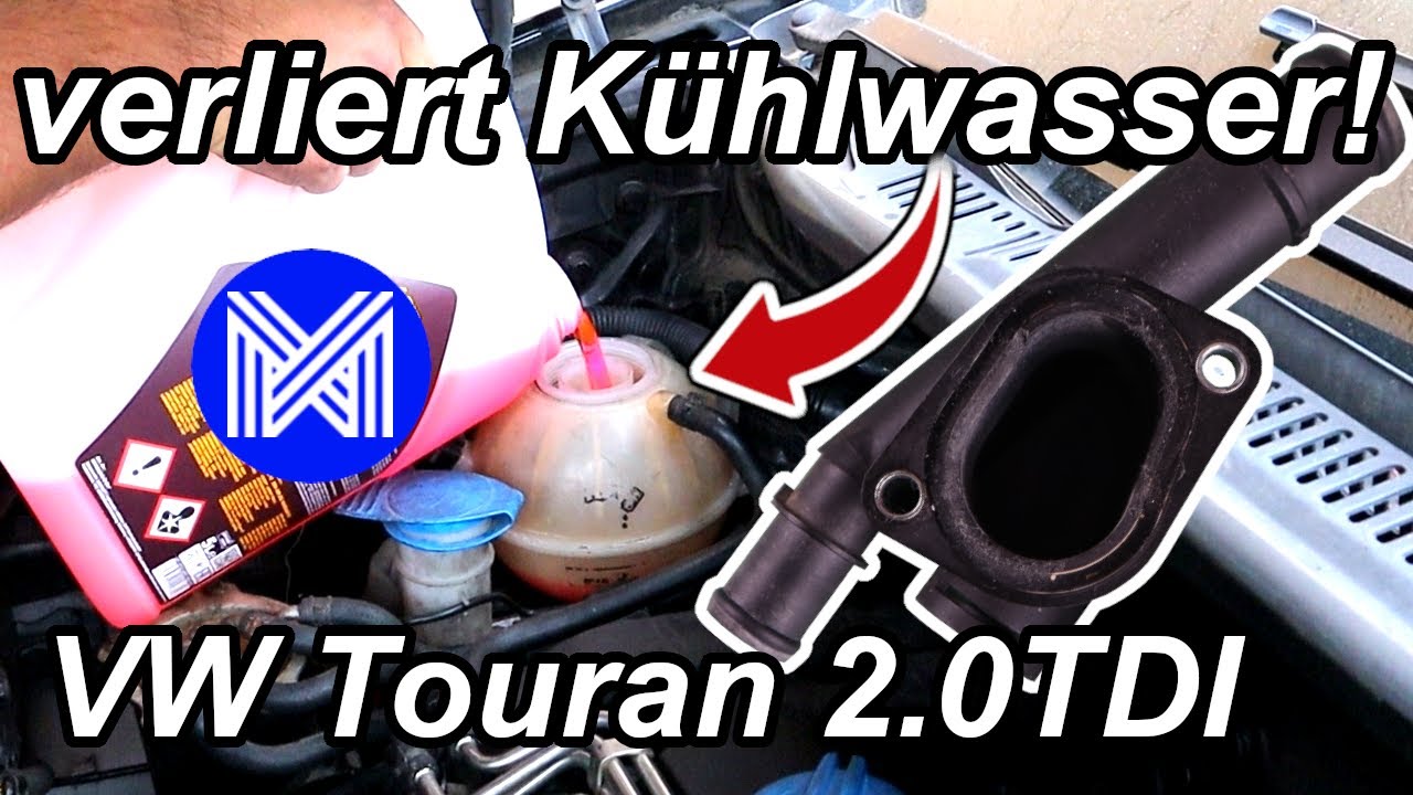 💧 Kühlwasserverlust am VW Touran 2.0 TDI – Flansch, T-Stück & Gewinde repariert!