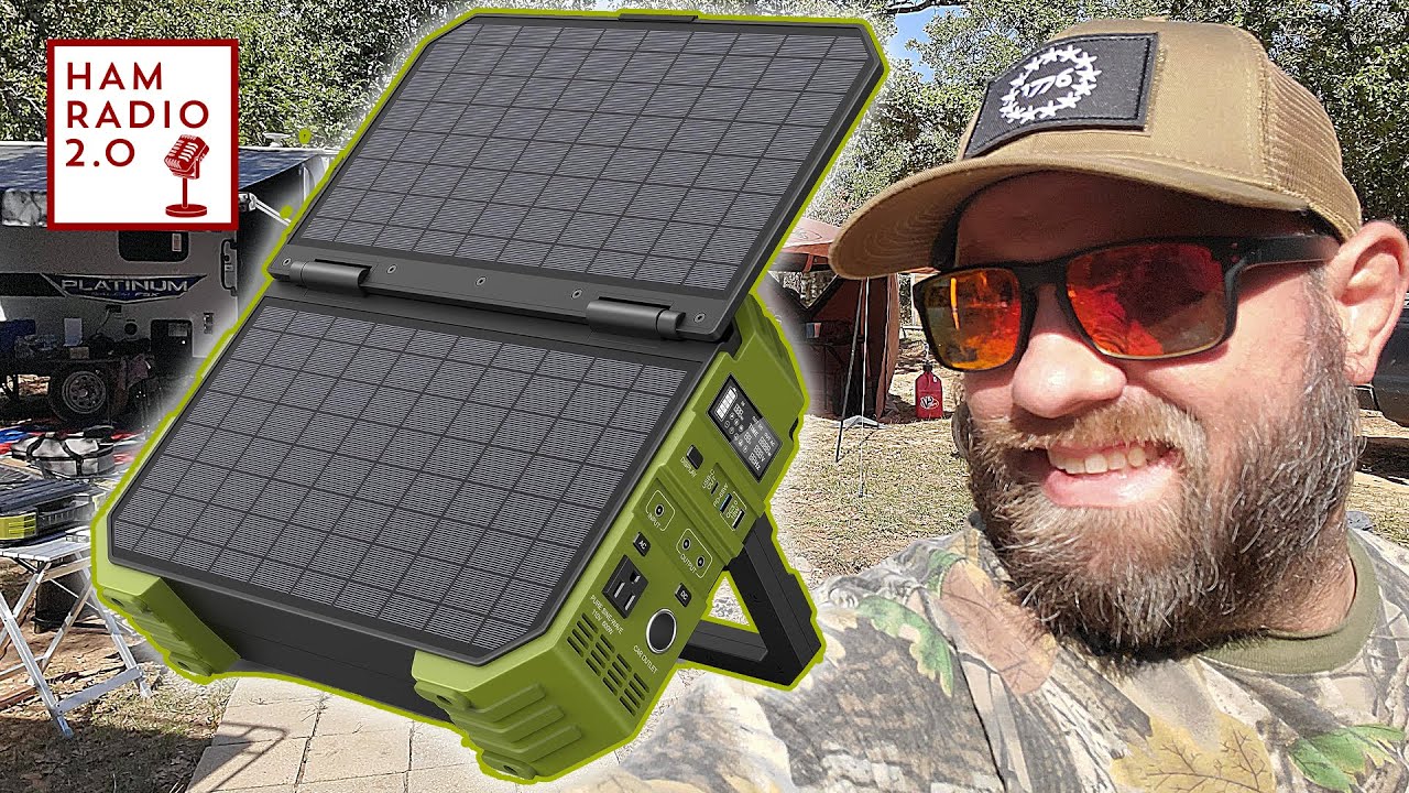 BROWEY Portable Power Station with Built-In Solar Panel - LOOK!