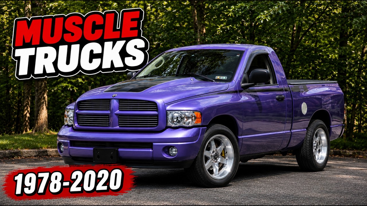 Все маслкар-пикапы от Dodge (1978&ndash;2020)