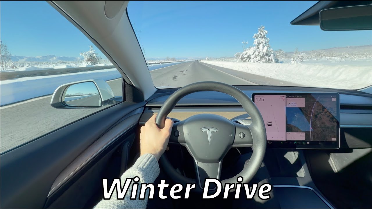 Tesla Model 3 2021 LR AWD Winter Range and Consumption