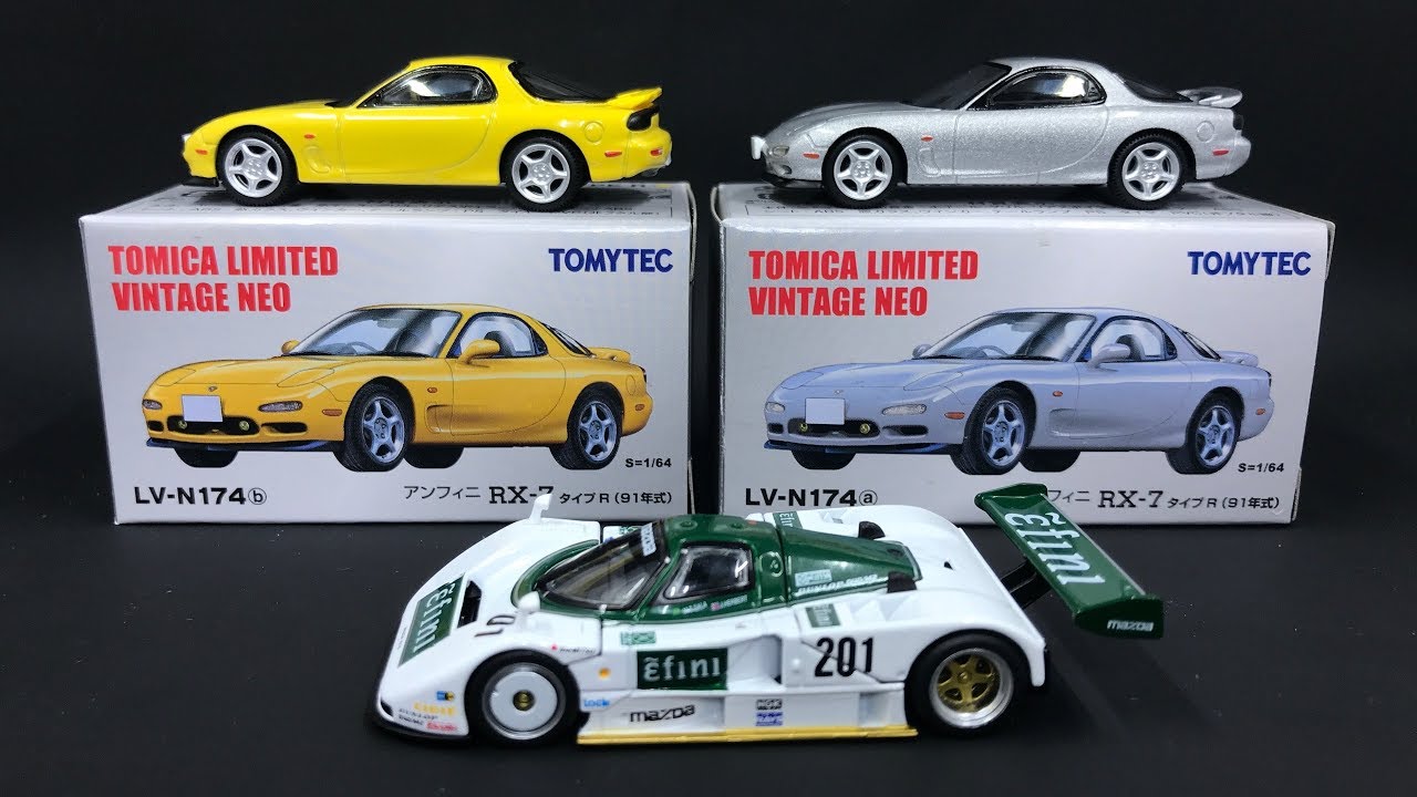 Lamley Saturday Showcase: Tomica Limited Vintage Mazda ēfini RX-7 Type R & 787B