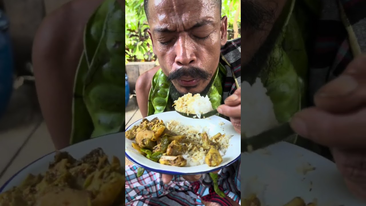 #คั่วพริกไก่บ้าน ปลาดุกร้าทอด น้ำขุป ผักบ้านๆสดๆยวบ ยวบครับพี่น้อง มาๆ
