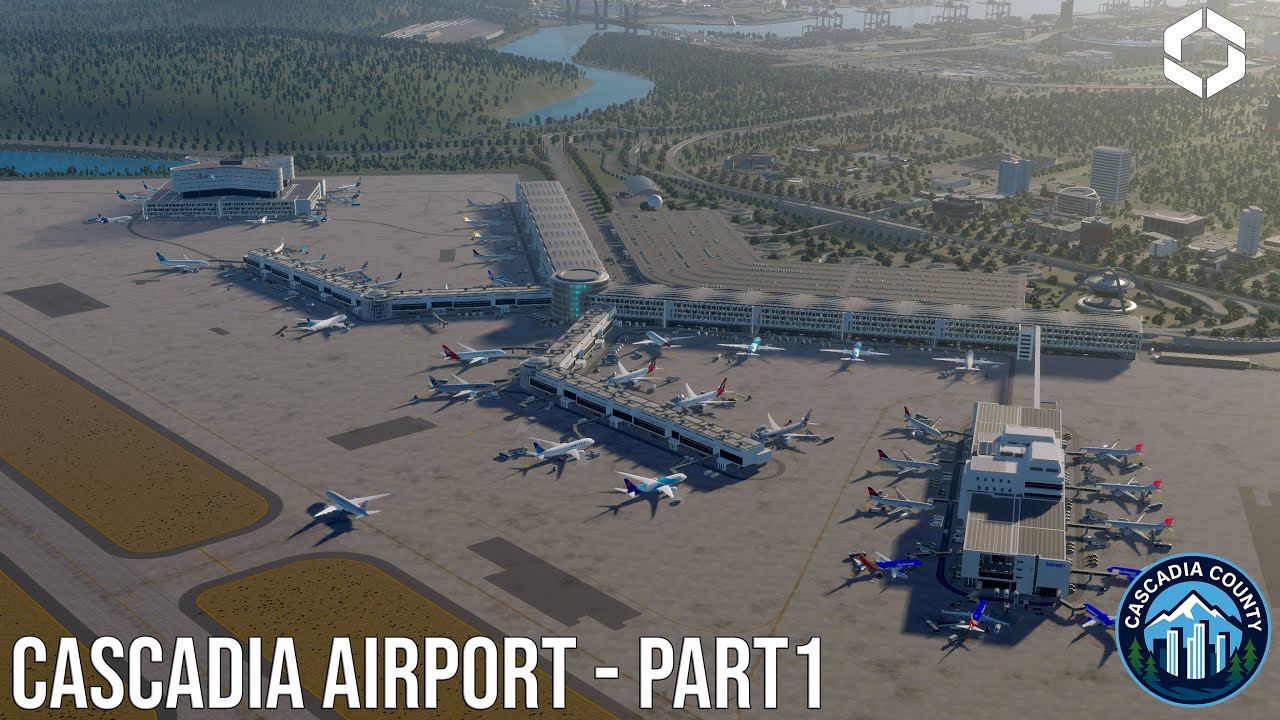 Building a Fully Custom & Functional Seattle-Inspired Airport in Cities Skylines 2 | Part 1