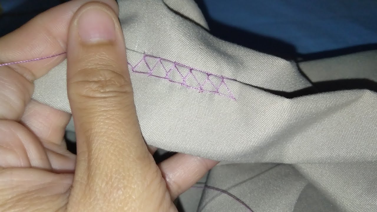 CARA MENJAHIT OBRAS DENGAN SULAM TANGAN ❗❗❗😁