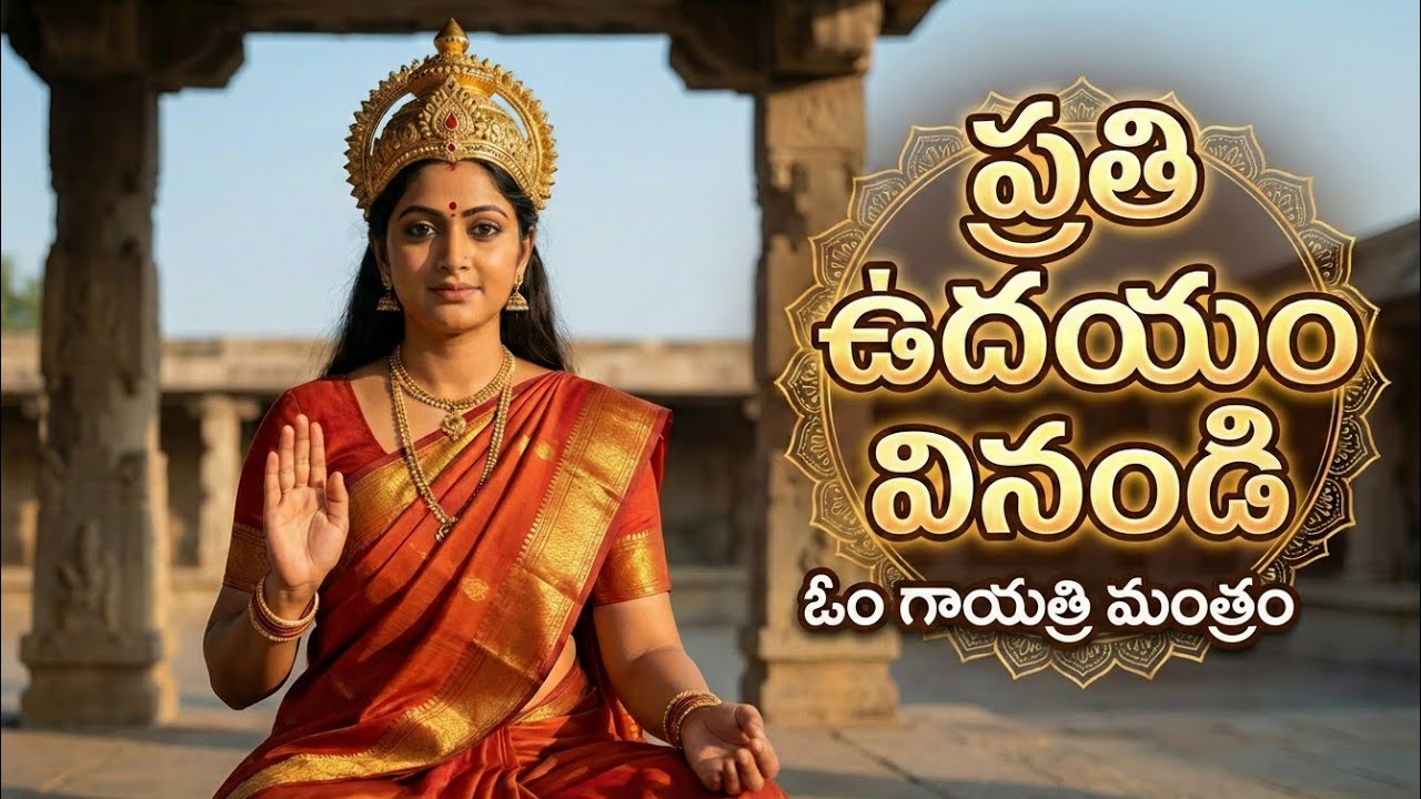 ప్రతి ఉదయం వినండి 🙏 ఓం గాయత్రి దేవి | Gayatri Mantra Telugu Devotional Song | Calm Morning Peace