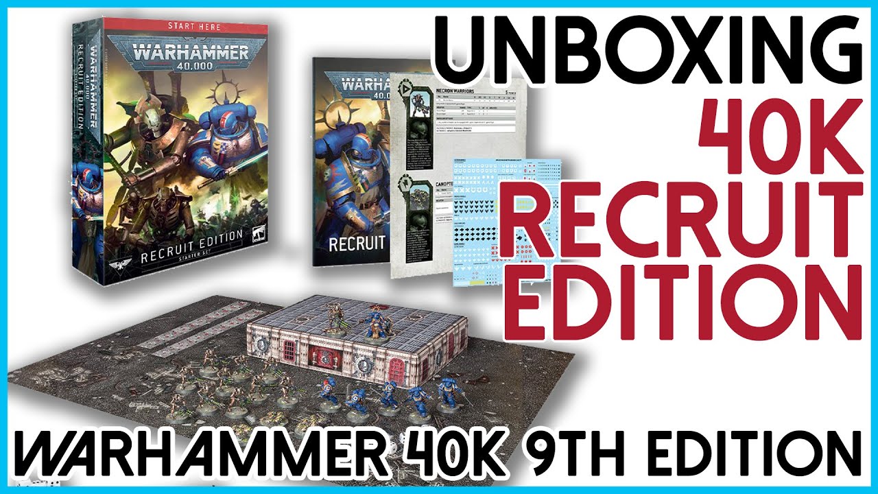 Warhammer 40k Recruit Edition Unboxing - Warhammer 40000 Recruit Edition - 40k Starter Set