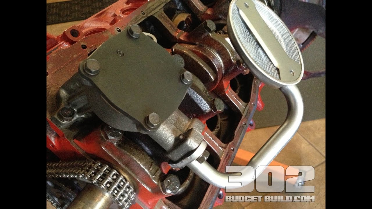 Как установить масляный насос и сетку на двигатель Ford Small Block 302 5.0