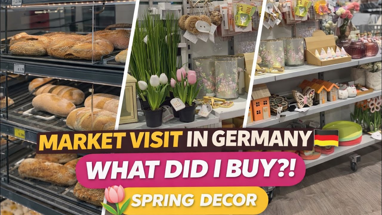 Market Visit in Germany 🇩🇪 😍 | Spring Decor & Cute Finds | What Did I Buy?!