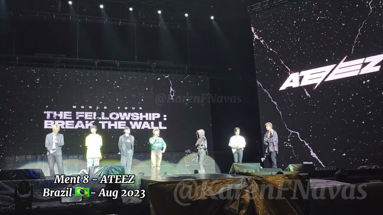 [20230826] Ment 8 ATEEZ - Brazil - São Paulo
